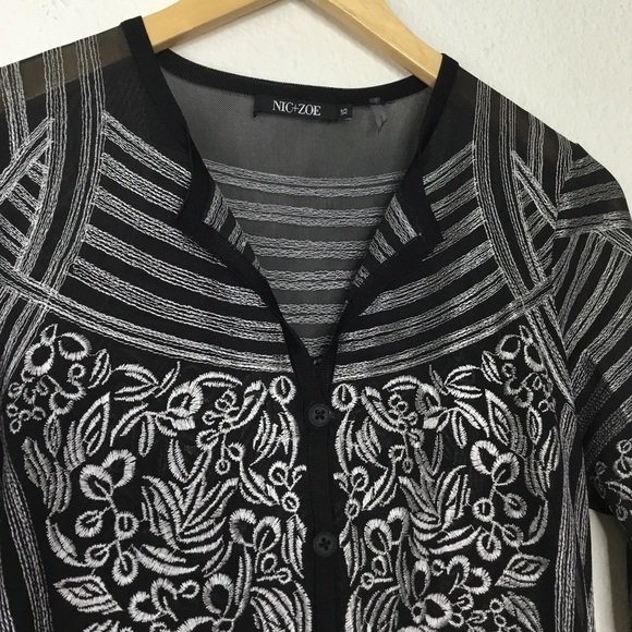 NIC+ZOE Sheer Dress/ Coverup - Picture 6 of 7